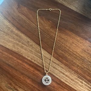 Authentic Chanel Button Pendant